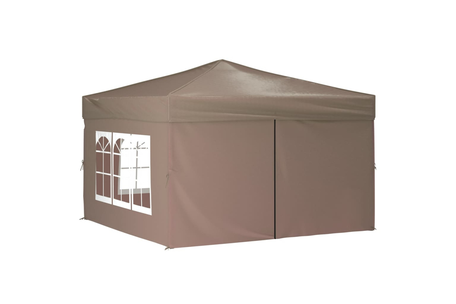 vidaXL 315256 Gazebo With Sidewalls&arch Roof 3x3 M Anthracite