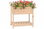 Vidaxl 823780 Planter With Shelf 82.5x54x81 Cm Solid Wood Pine