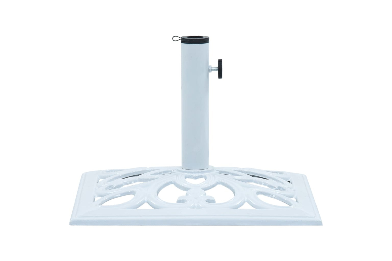 vidaXL 47867 Umbrella Base White 12 Kg 49cm Cast Iron