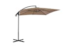 Vidaxl 44880 Cantilever Umbrella With Steel Pole 250x250 Cm Taupe