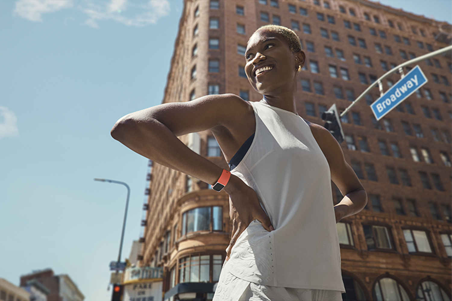 Fitbit Charge 6 Fitness Tracker | Coral & Champagne Gold