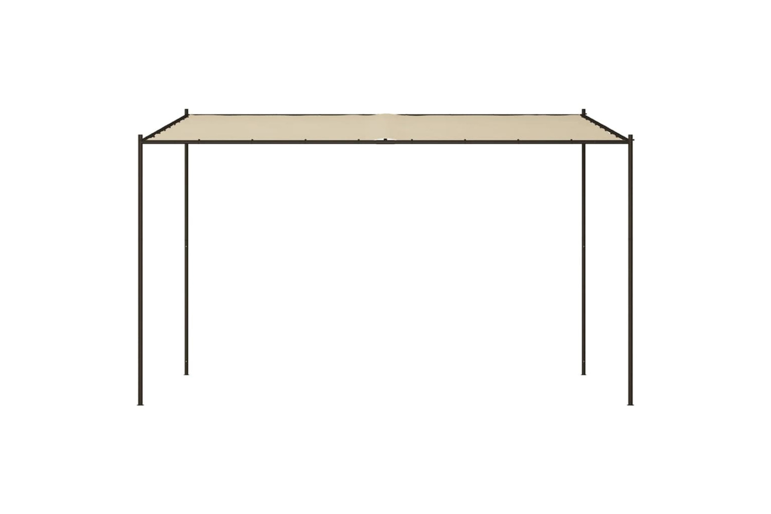 vidaXL 362466 Gazebo Beige 4x4 M 180 G/m² Fabric And Steel