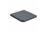Vidaxl 313669 Umbrella Weight Plate Black Granite Square 25 Kg