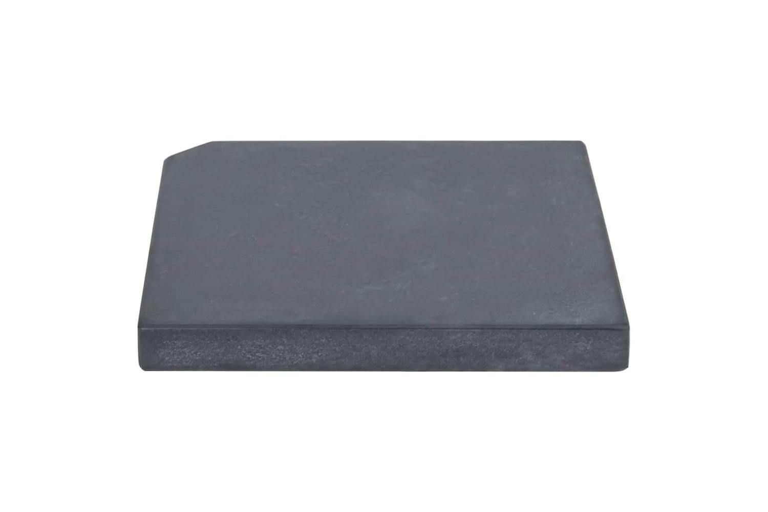 Vidaxl 313669 Umbrella Weight Plate Black Granite Square 25 Kg