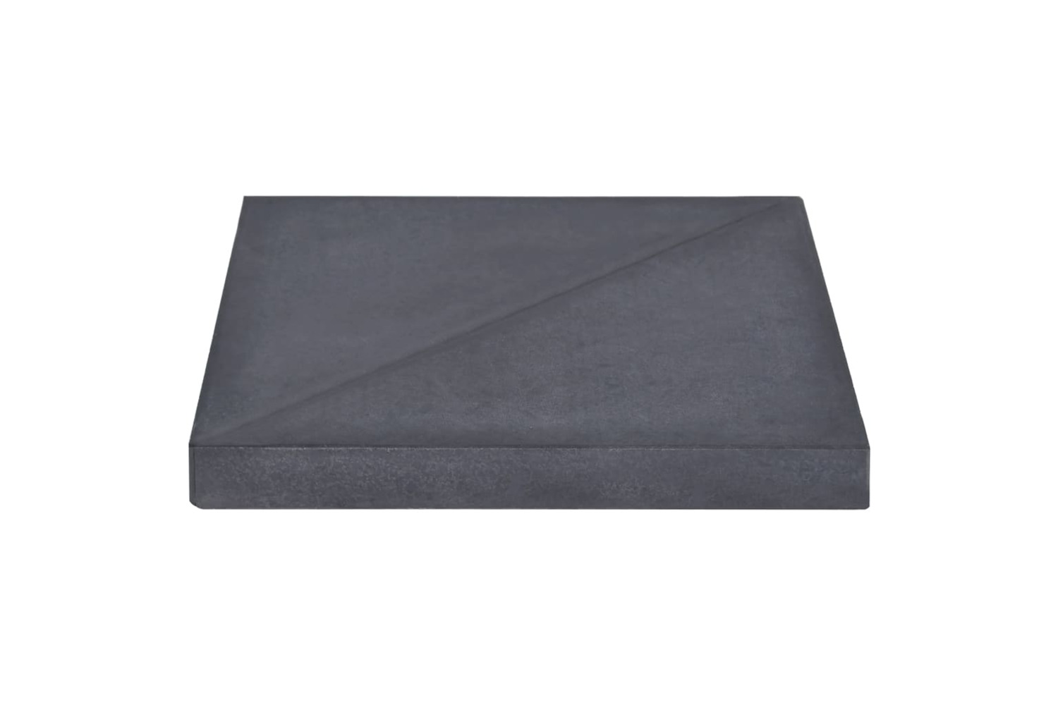 vidaXL 313670 Umbrella Weight Plate Black Granite Square 15 Kg