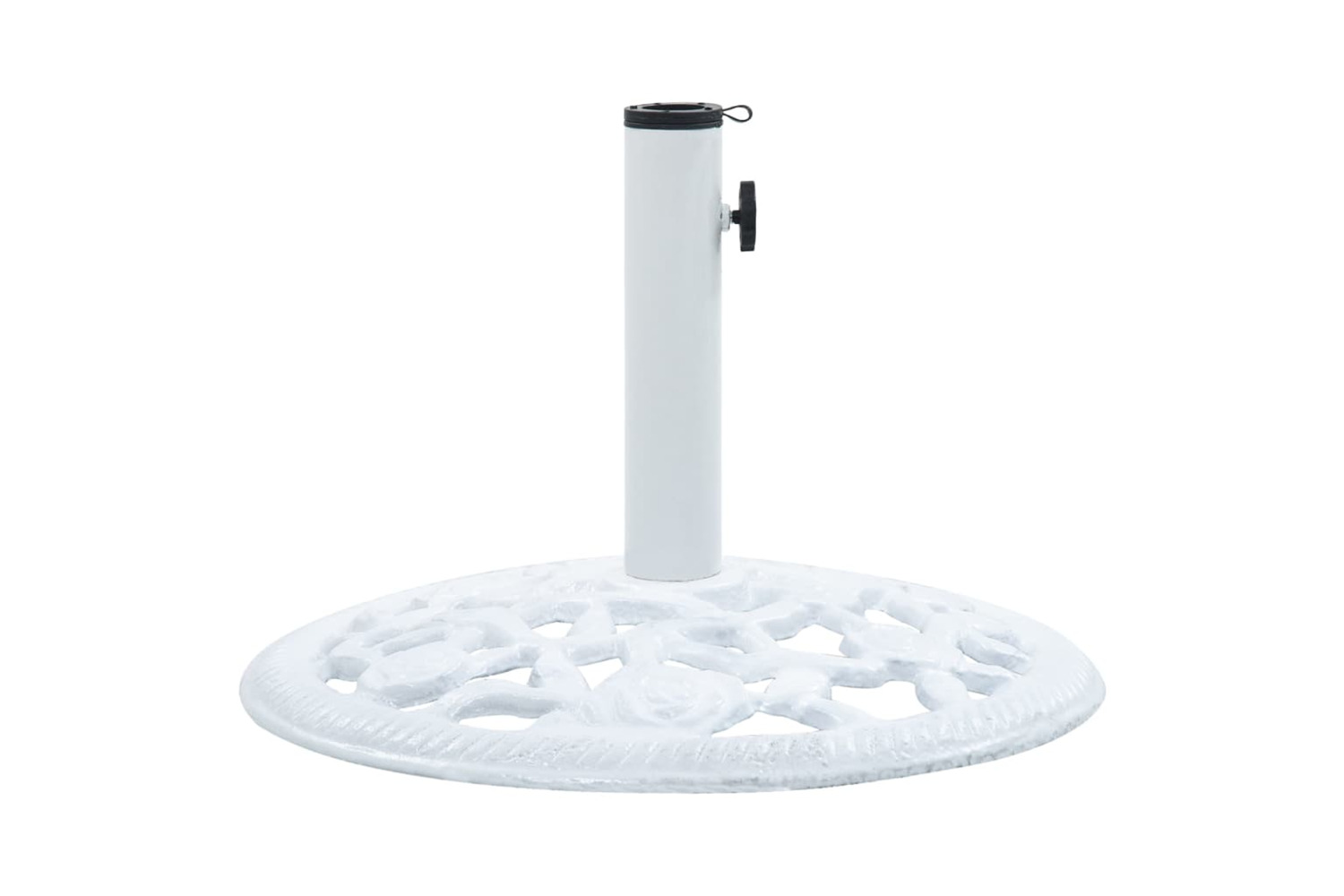 vidaXL 47860 Umbrella Base White 12 Kg 48cm Cast Iron