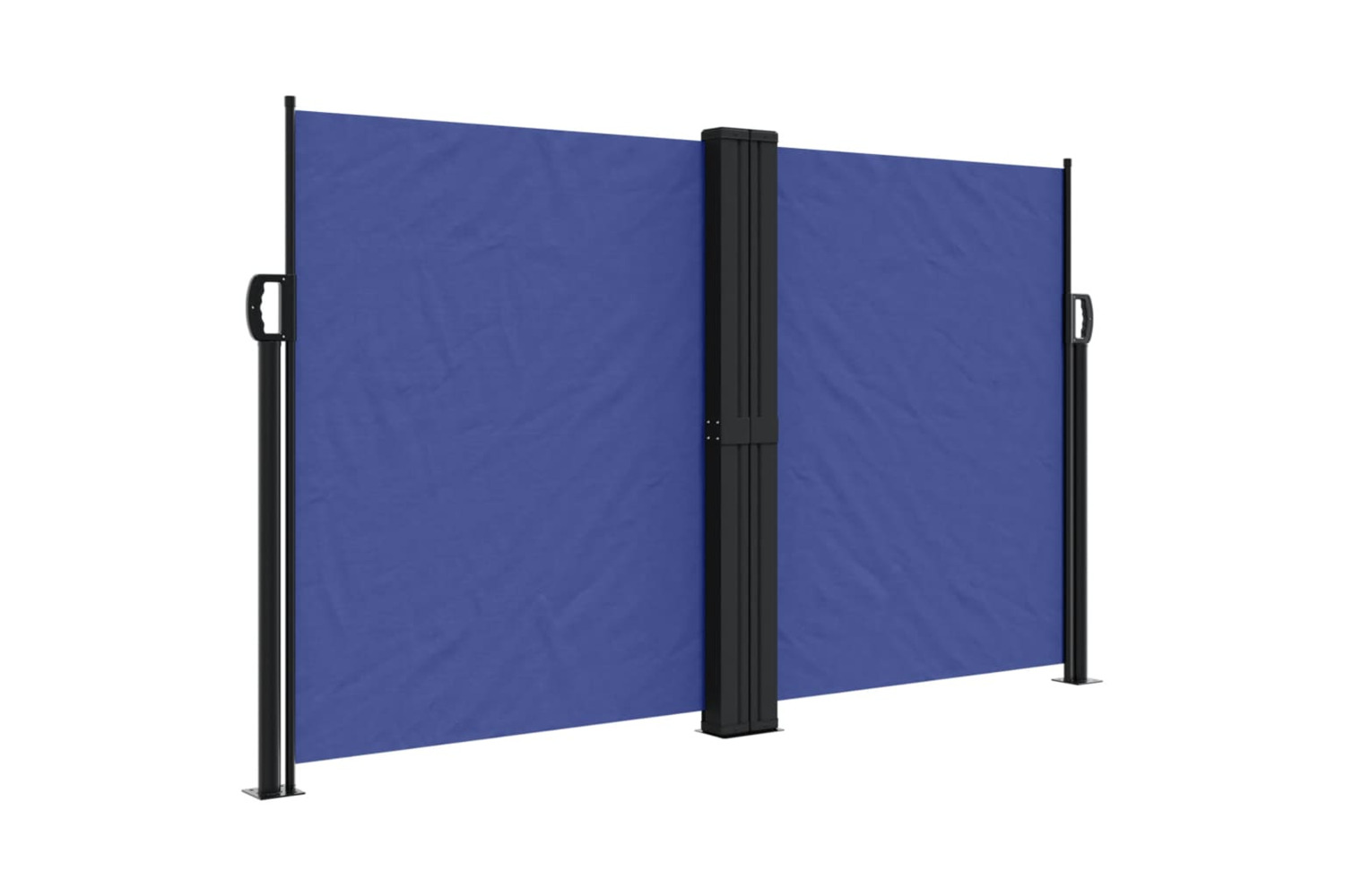 vidaXL 318064 Retractable Side Awning Blue 140x1200cm
