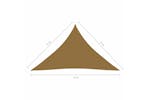 Vidaxl 311430 Sunshade Sail 160 G/mâ² Taupe 5x5x6 M Hdpe