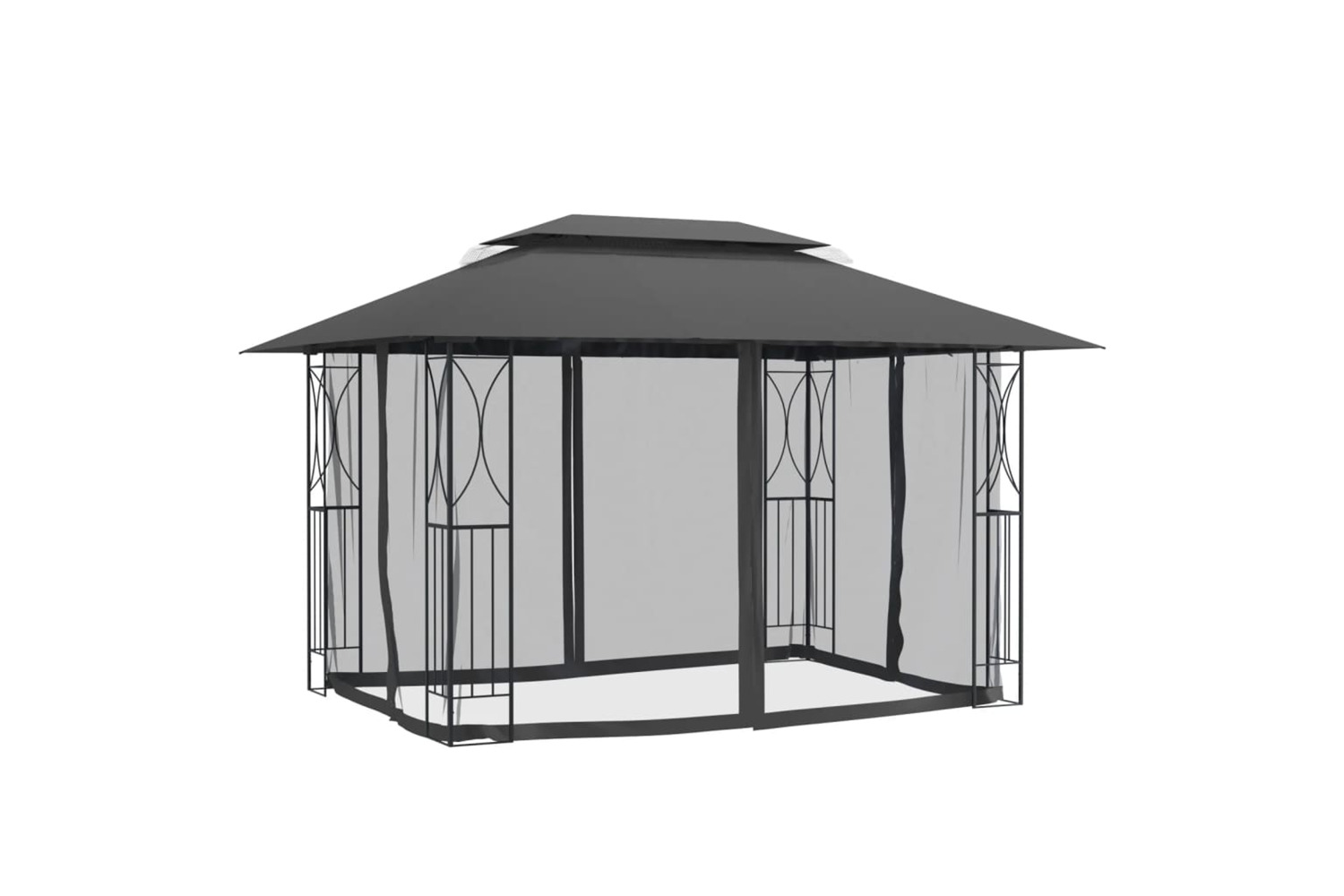 vidaXL 360144 Gazebo With Sidewalls Anthracite 400x300x270cm Steel