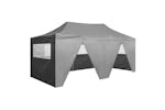 Vidaxl Professional Folding Party Tent With 4 Sidewalls 3x6 M Steel Anthracite