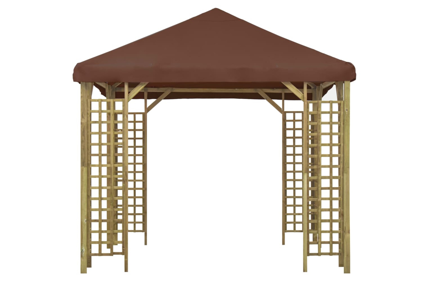 vidaXL 3054488 Gazebo 3x3 M Brown