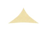 Vidaxl 311147 Sunshade Sail 160 G/mâ² Beige 3.5x3.5x4.9 M Hdpe