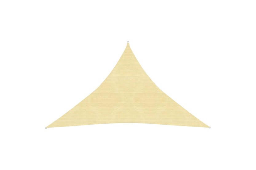 Vidaxl 311147 Sunshade Sail 160 G/mâ² Beige 3.5x3.5x4.9 M Hdpe