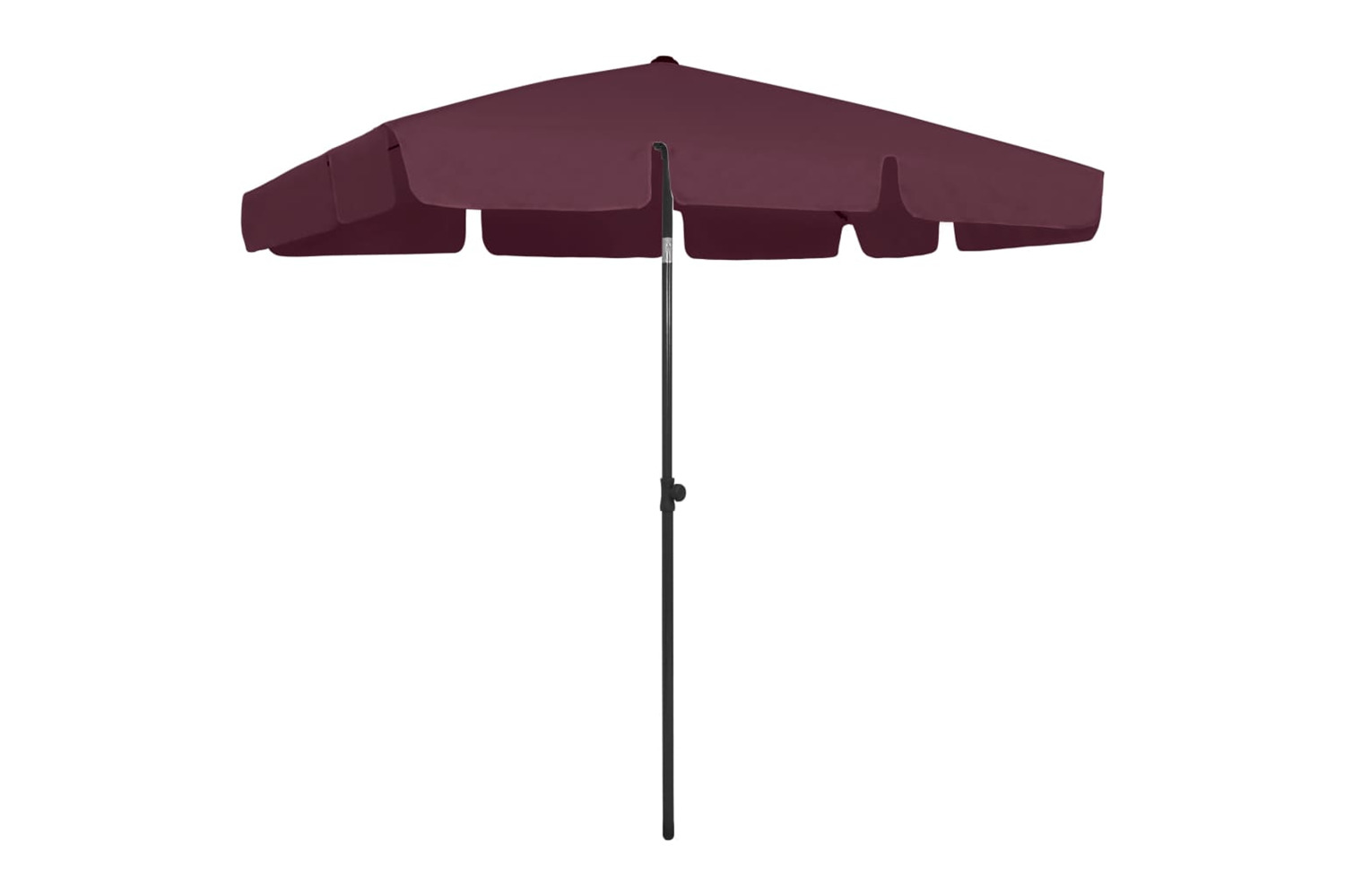 vidaXL 314731 Beach Umbrella Bordeaux Red 200x125cm