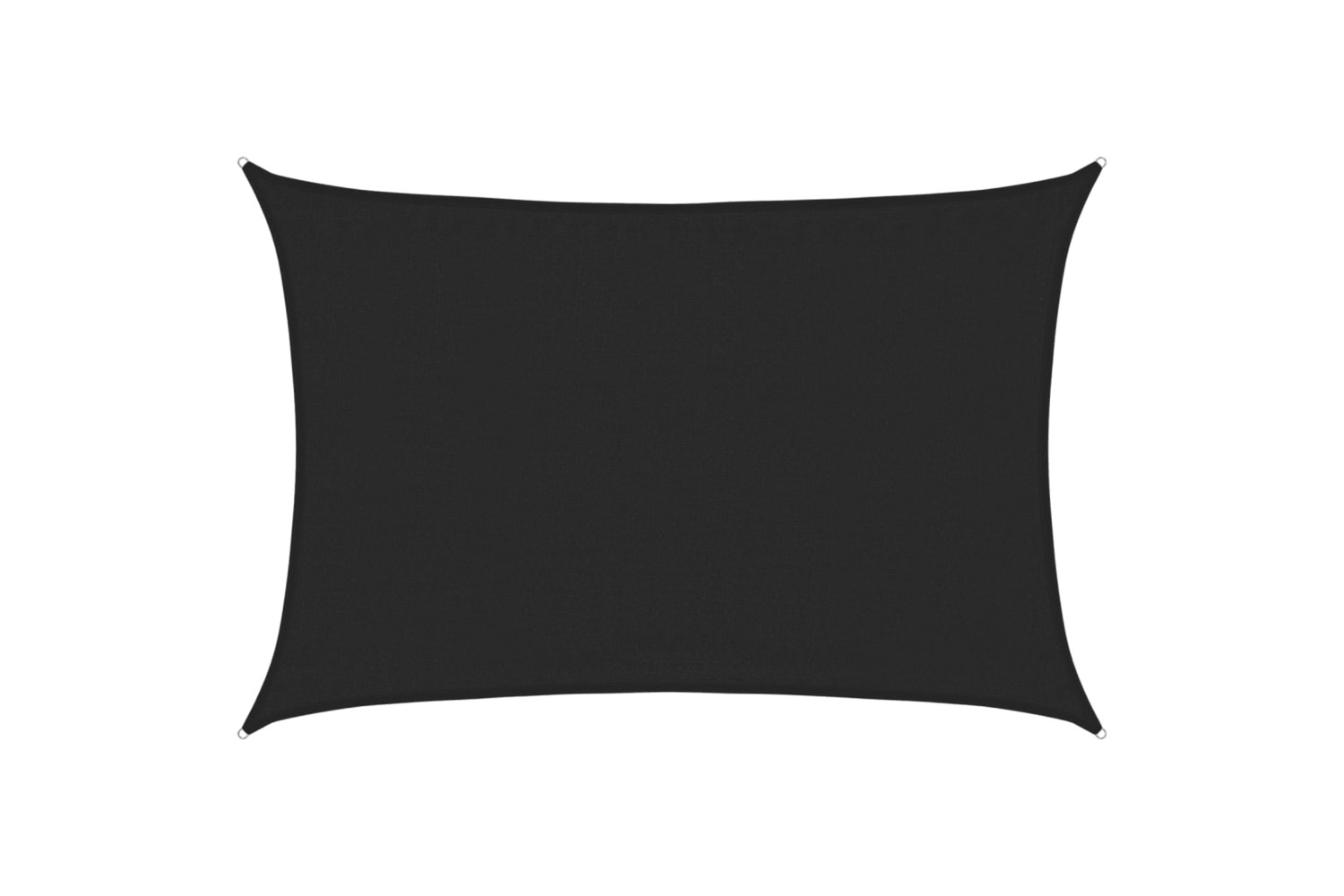 vidaXL 311737 Sunshade Sail 160 G/m² Black 3.5x5 M Hdpe