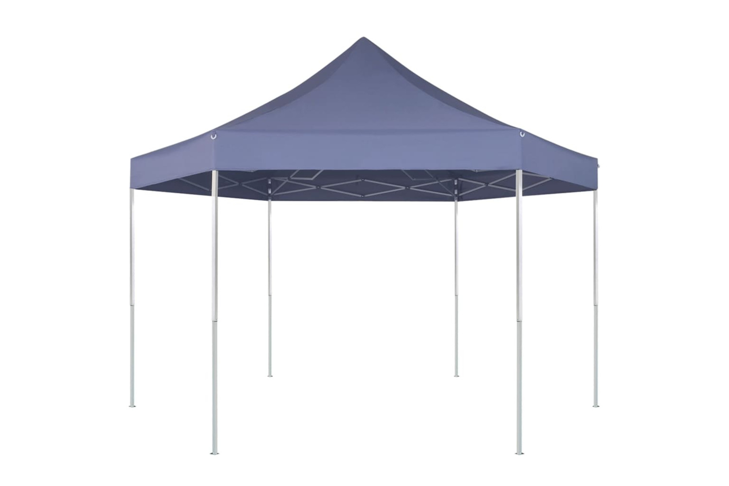 vidaXL 42107 Hexagonal Pop-up Foldable Marquee Dark Blue 3.6x3.1 M