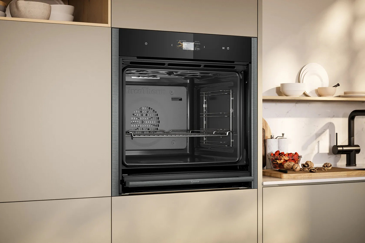Neff N90 Built-in Single Oven | Graphite Grey