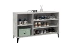 Vidaxl 819752 Shoe Cabinet Concrete Grey 102x36x60 Cm Engineered Wood