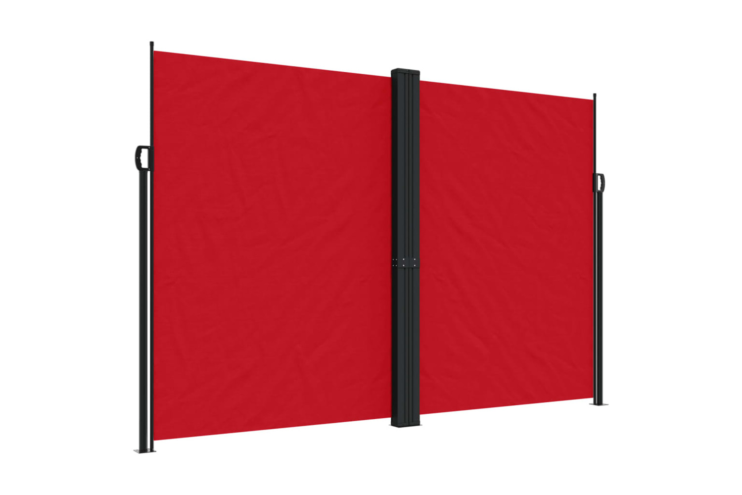 vidaXL 318053 Retractable Side Awning Red 220x1000cm