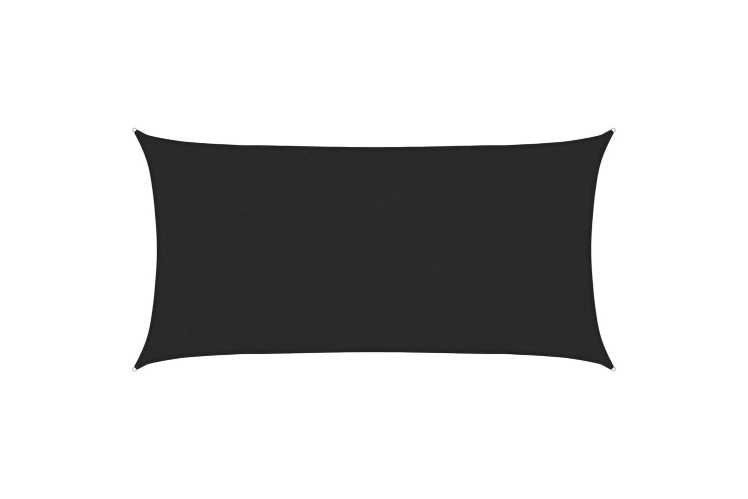 vidaXL 311724 Sunshade Sail 160 G/m² Black 2x4 M Hdpe