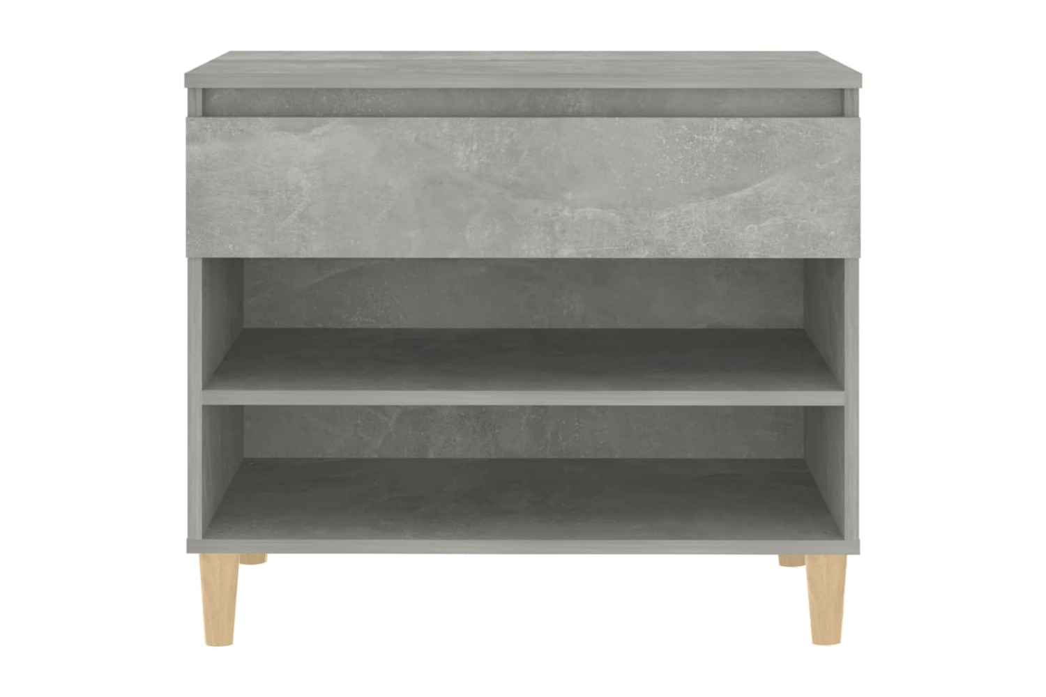 vidaXL 819760 Shoe Cabinet Concrete Grey 70x36x60cm Engineered Wood