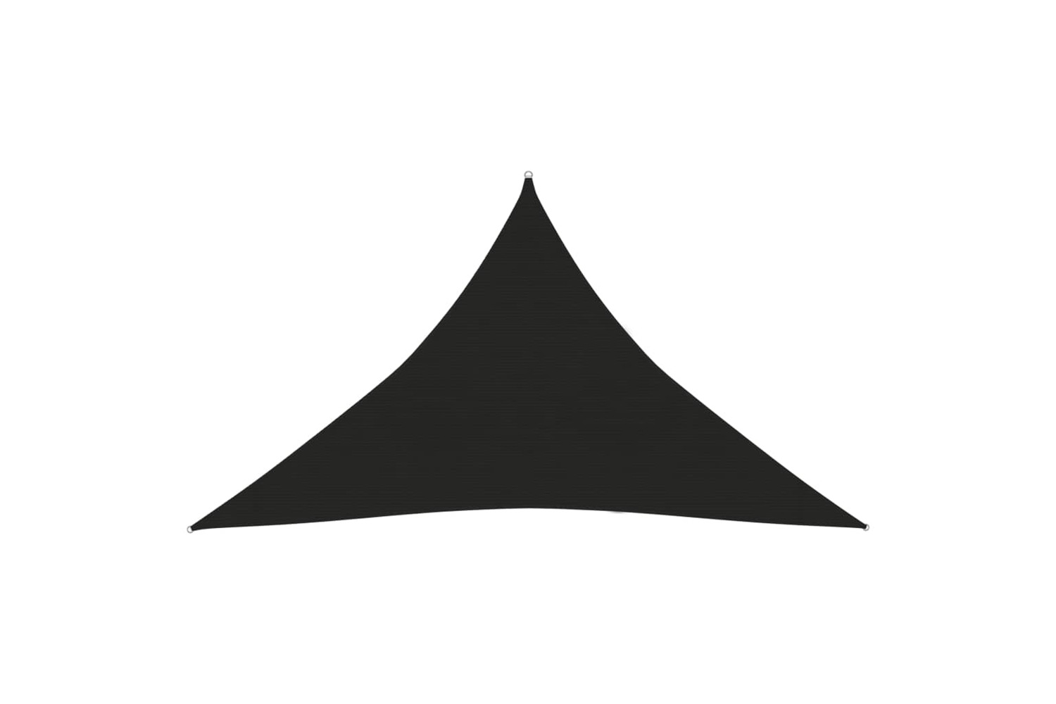 vidaXL 311752 Sunshade Sail 160 G/m² Black 3.5x3.5x4.9 M Hdpe