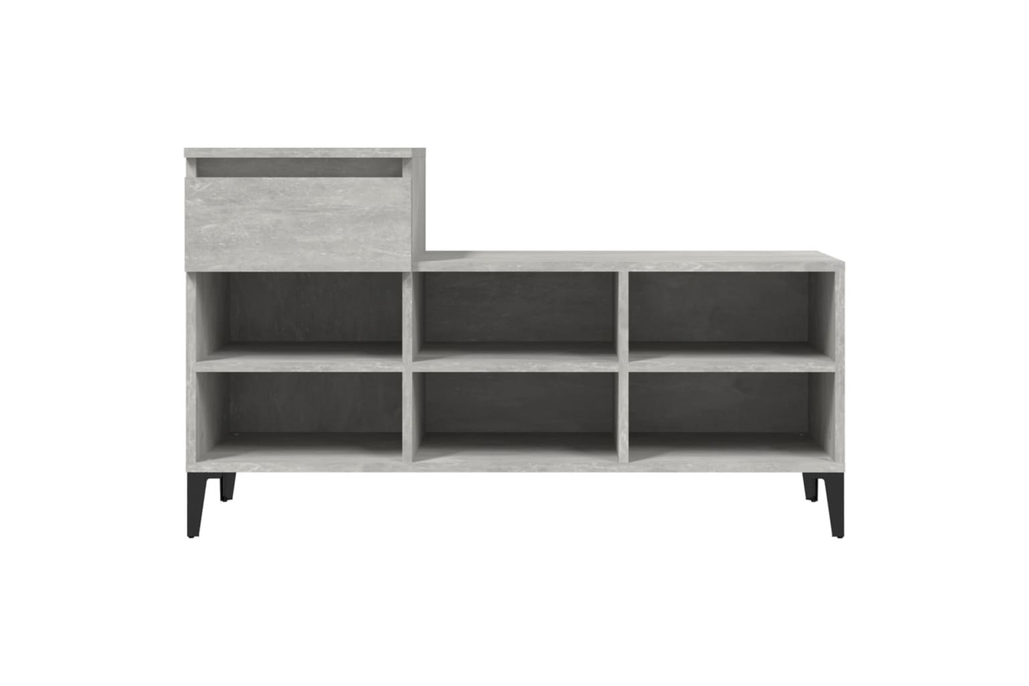 vidaXL 821216 Shoe Cabinet Concrete Grey 102x36x60cm Engineered Wood