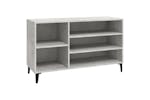 Vidaxl 819752 Shoe Cabinet Concrete Grey 102x36x60 Cm Engineered Wood