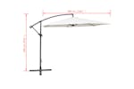 Vidaxl 42202 Cantilever Umbrella 3 M Sand White