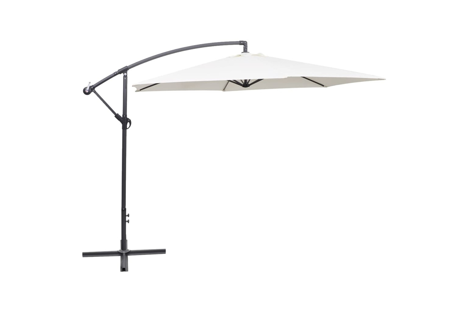 vidaXL 42202 Cantilever Umbrella 3 M Sand White