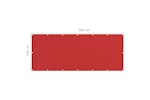 Vidaxl 311012 Balcony Screen Red 120x300 Cm Hdpe