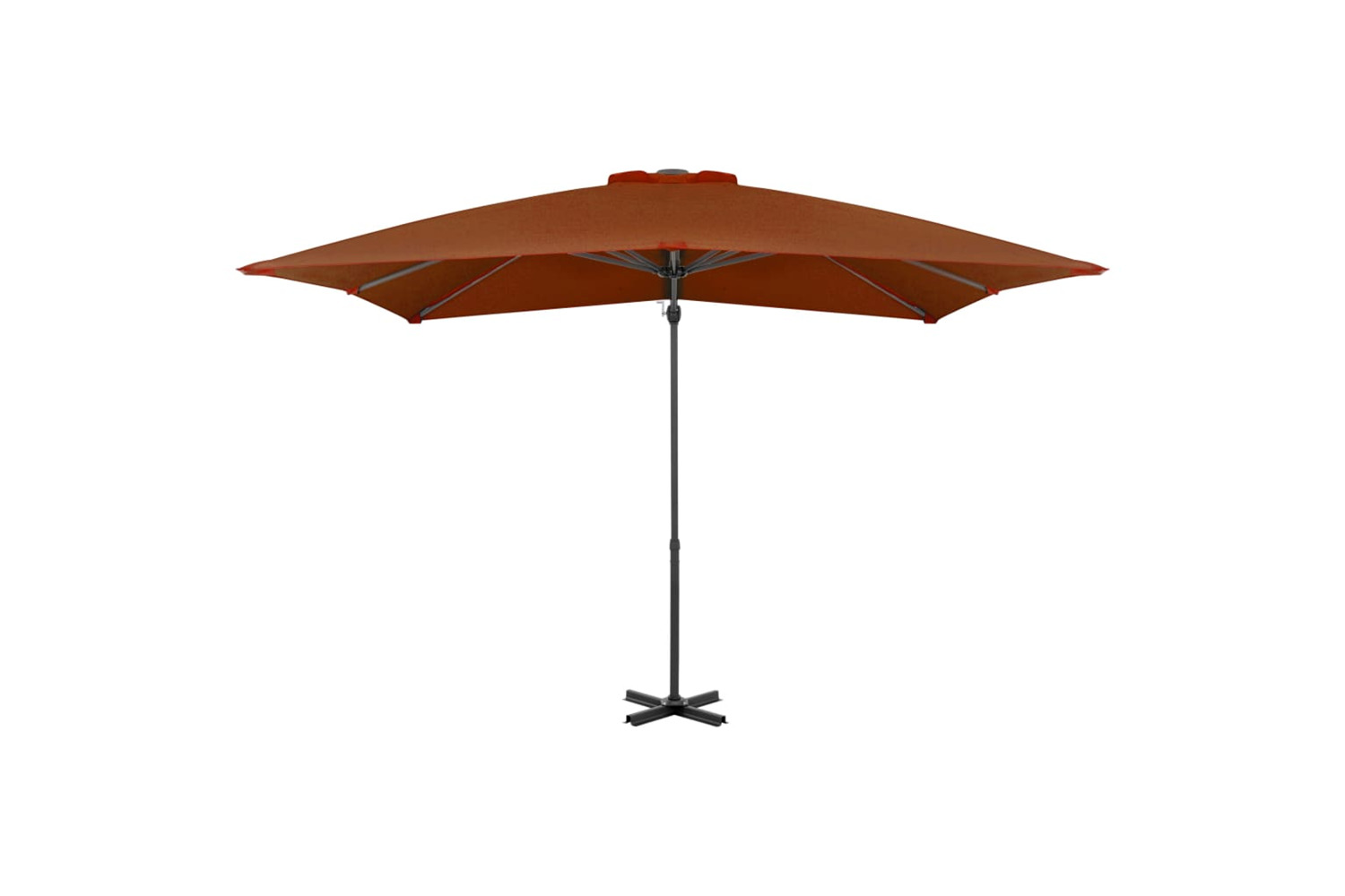 vidaXL 312305 Cantilever Umbrella With Aluminium Pole Terracotta 250x250cm