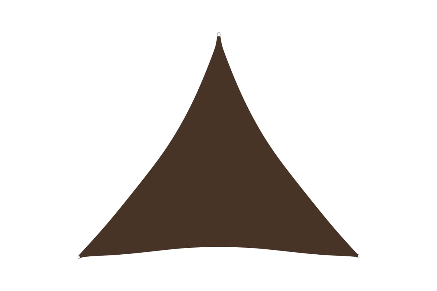 vidaXL 135840 Sunshade Sail Oxford Fabric Triangular 5x5x5 M Brown