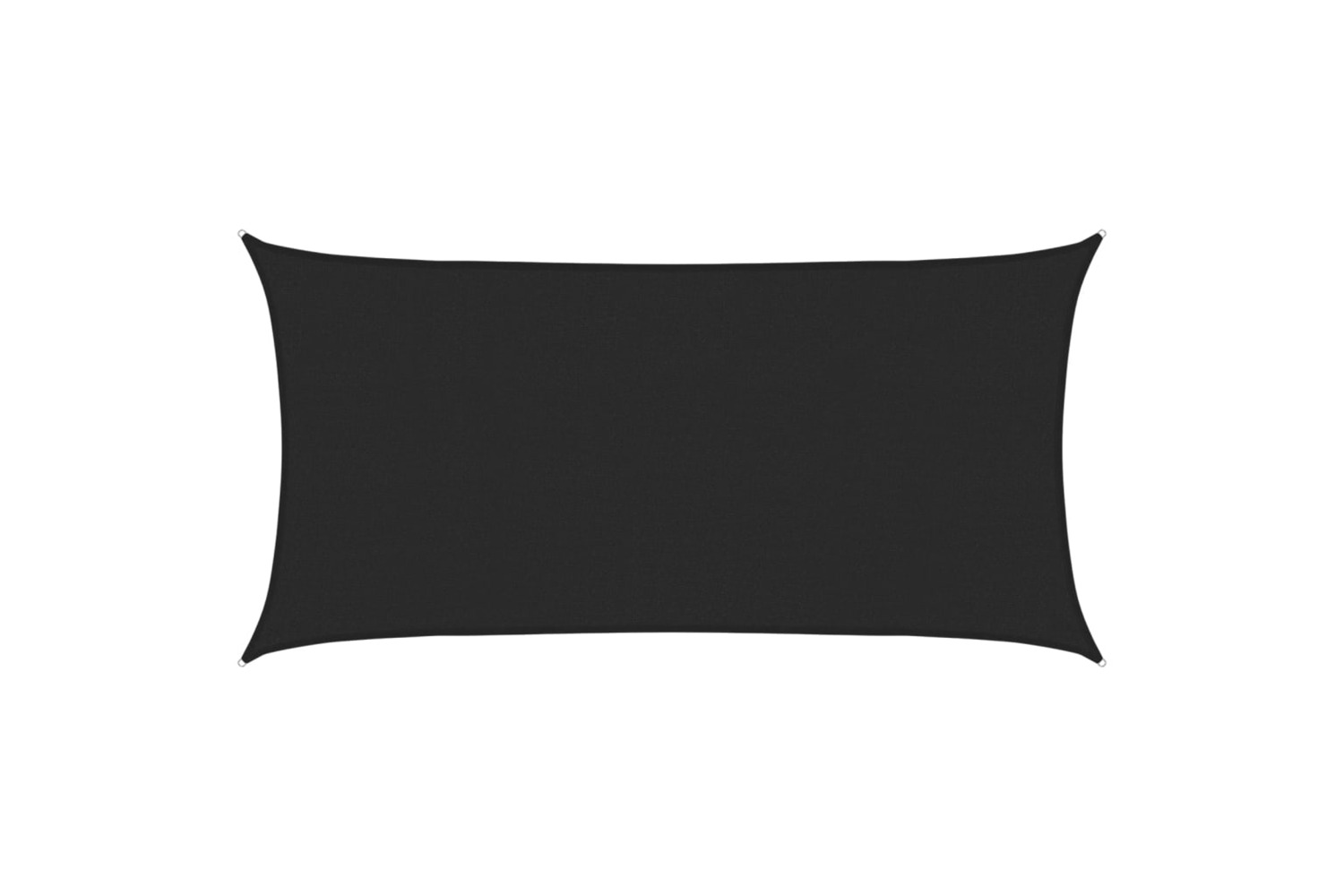 vidaXL 311723 Sunshade Sail 160 G/m² Black 2x3.5 M Hdpe
