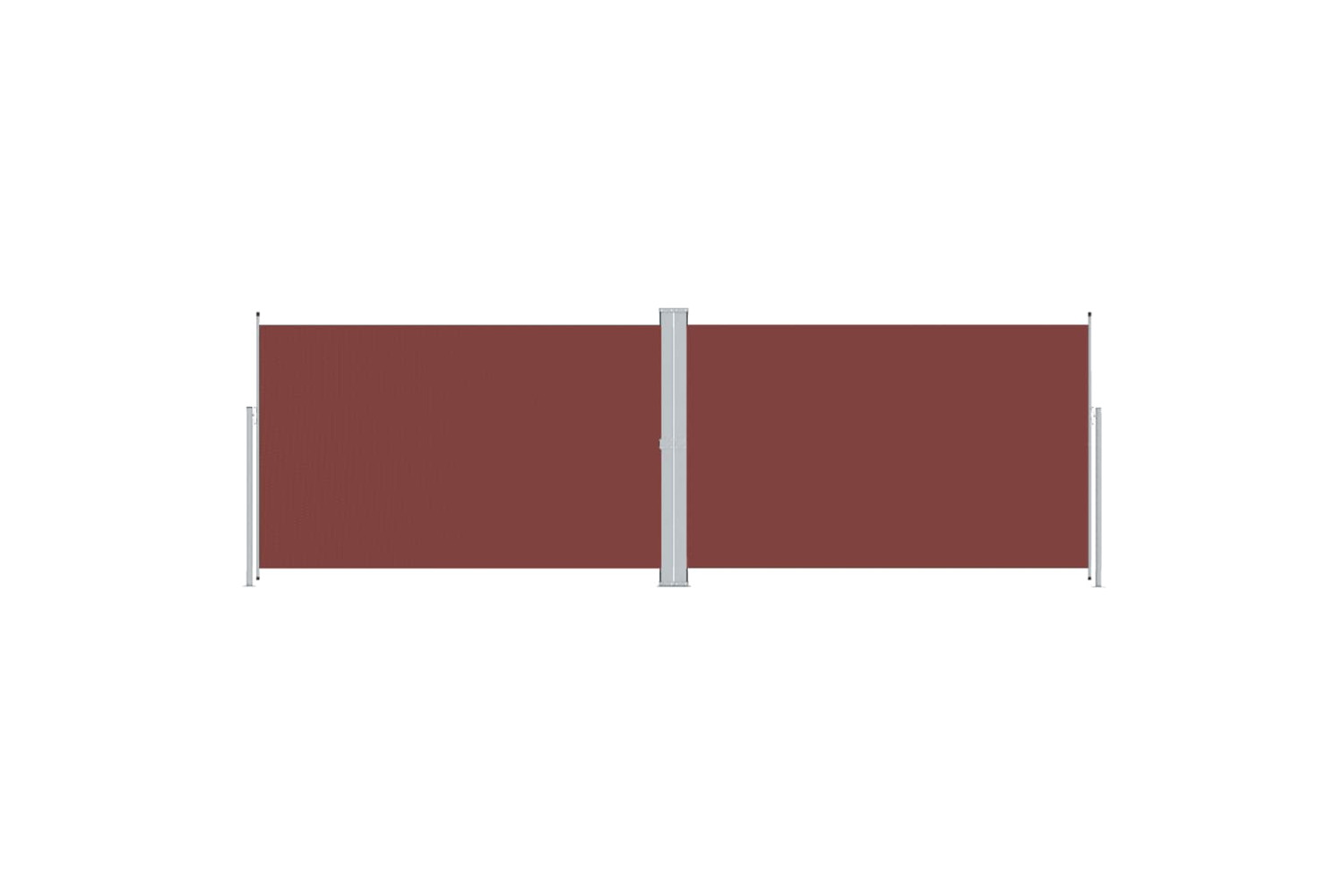 vidaXL 318009 Retractable Side Awning Brown 200x600cm