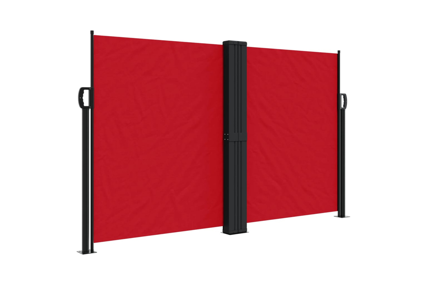vidaXL 318065 Retractable Side Awning Red 140x1200cm