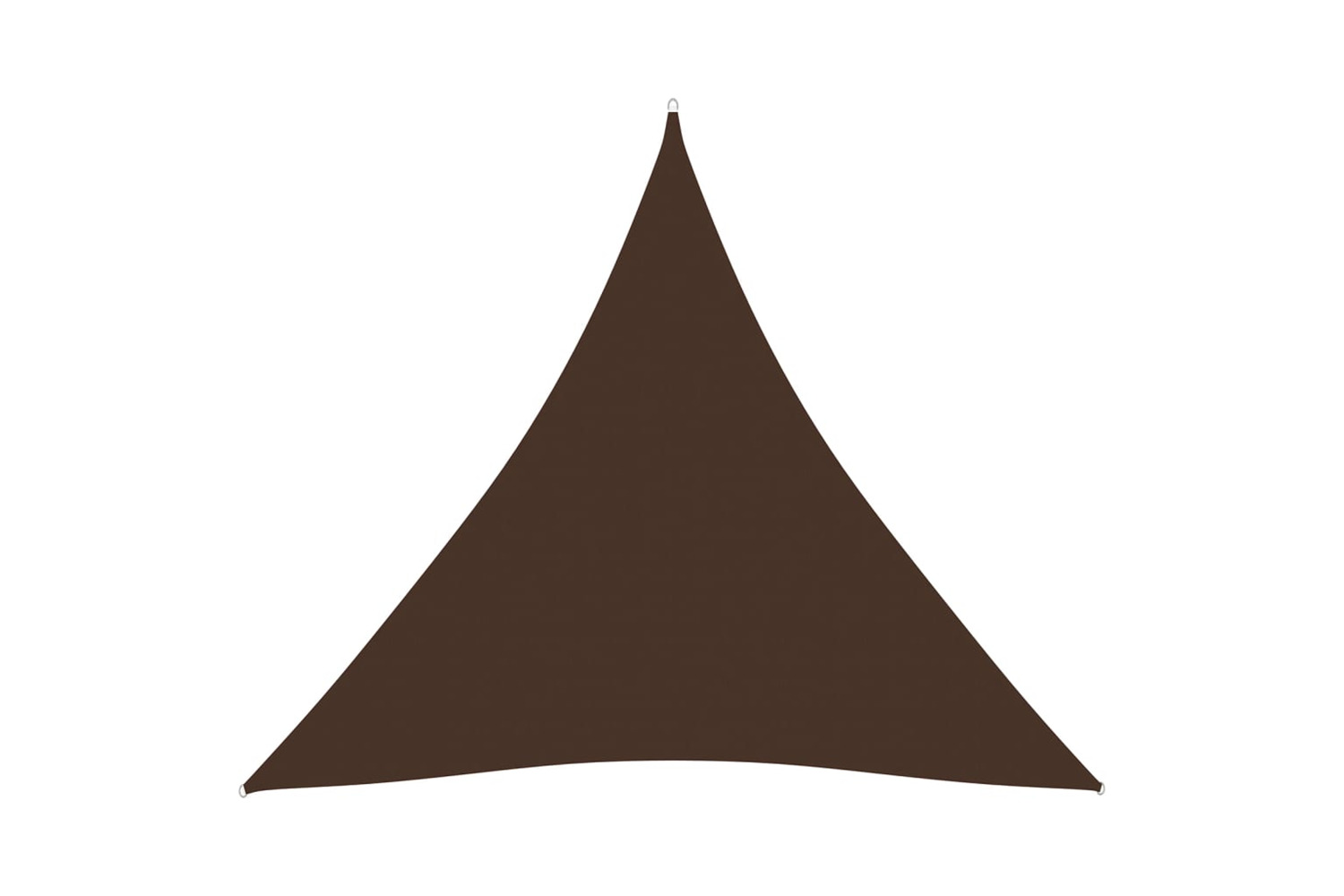 vidaXL 135838 Sunshade Sail Oxford Fabric Triangular 4.5x4.5x4.5 M Brown