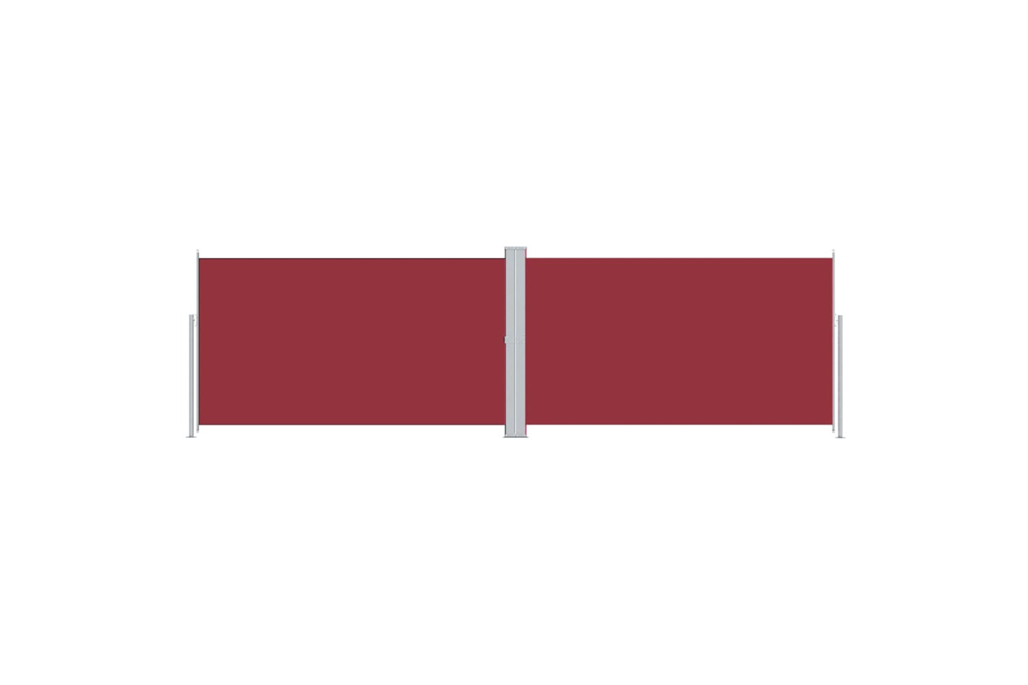 vidaXL 318005 Retractable Side Awning Red 180x600cm