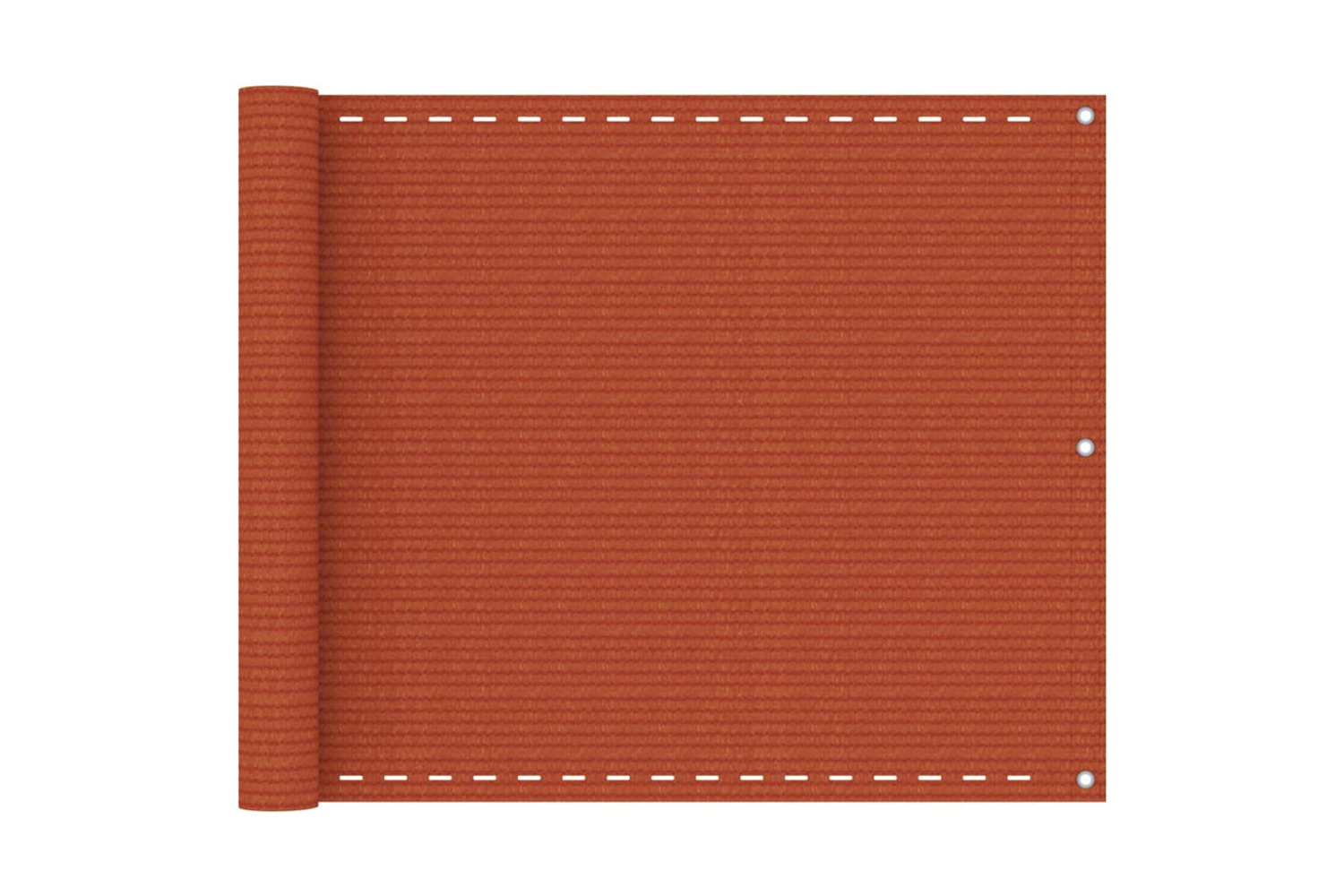 vidaXL 311016 Balcony Screen Orange 75x300cm Hdpe
