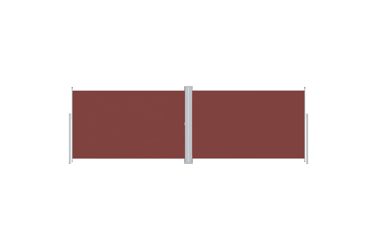 vidaXL 318015 Retractable Side Awning Brown 220x600cm