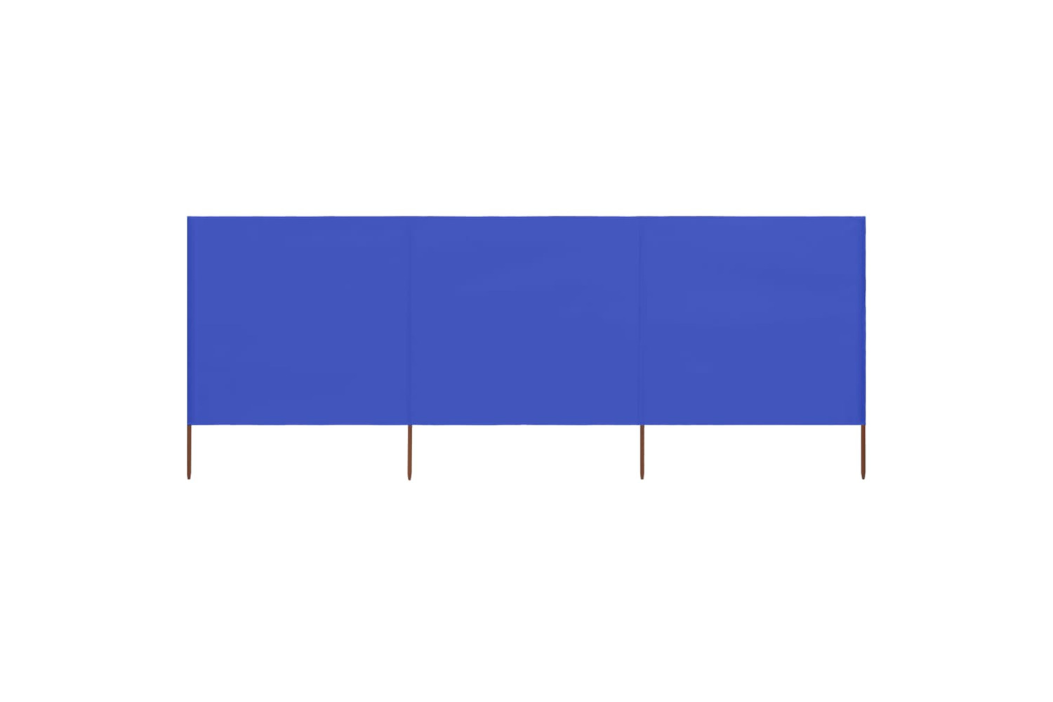 vidaXL 47145 3-panel Wind Screen Fabric 400x80cm Azure Blue
