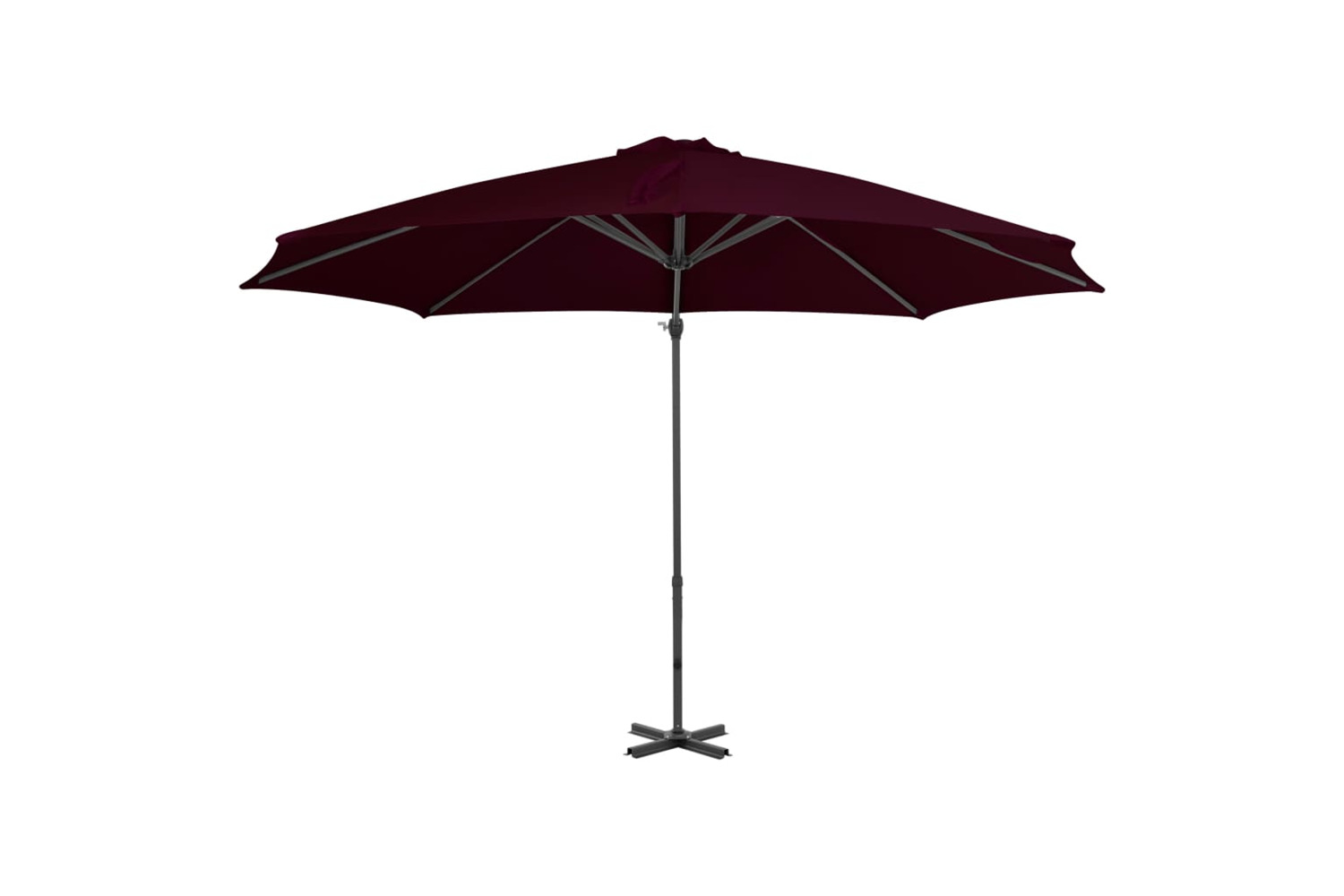 vidaXL 312306 Cantilever Umbrella With Aluminium Pole Red 300cm