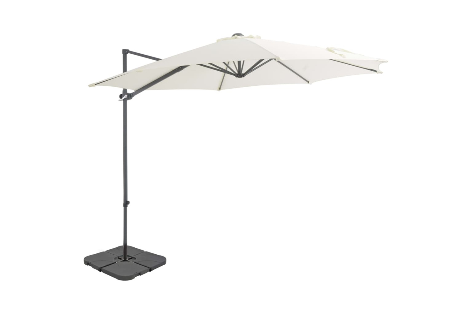 vidaXL 276339 Outdoor Umbrella With Portable Base Sand