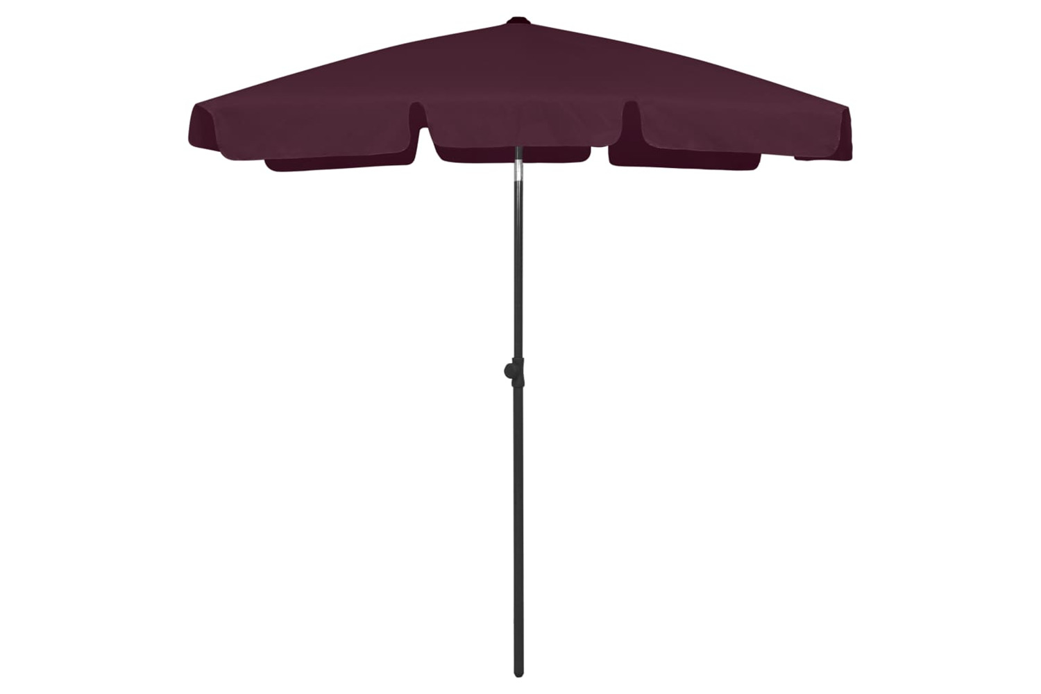 vidaXL 314723 Beach Umbrella Bordeaux Red 180x120cm