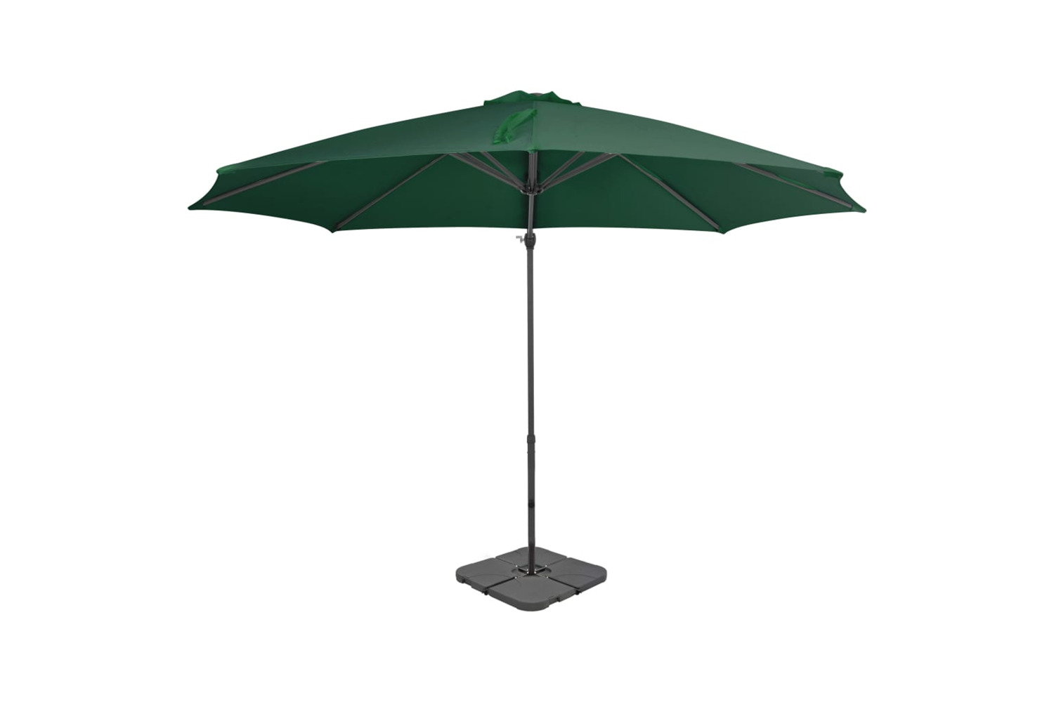 vidaXL 276332 Outdoor Umbrella With Portable Base Green