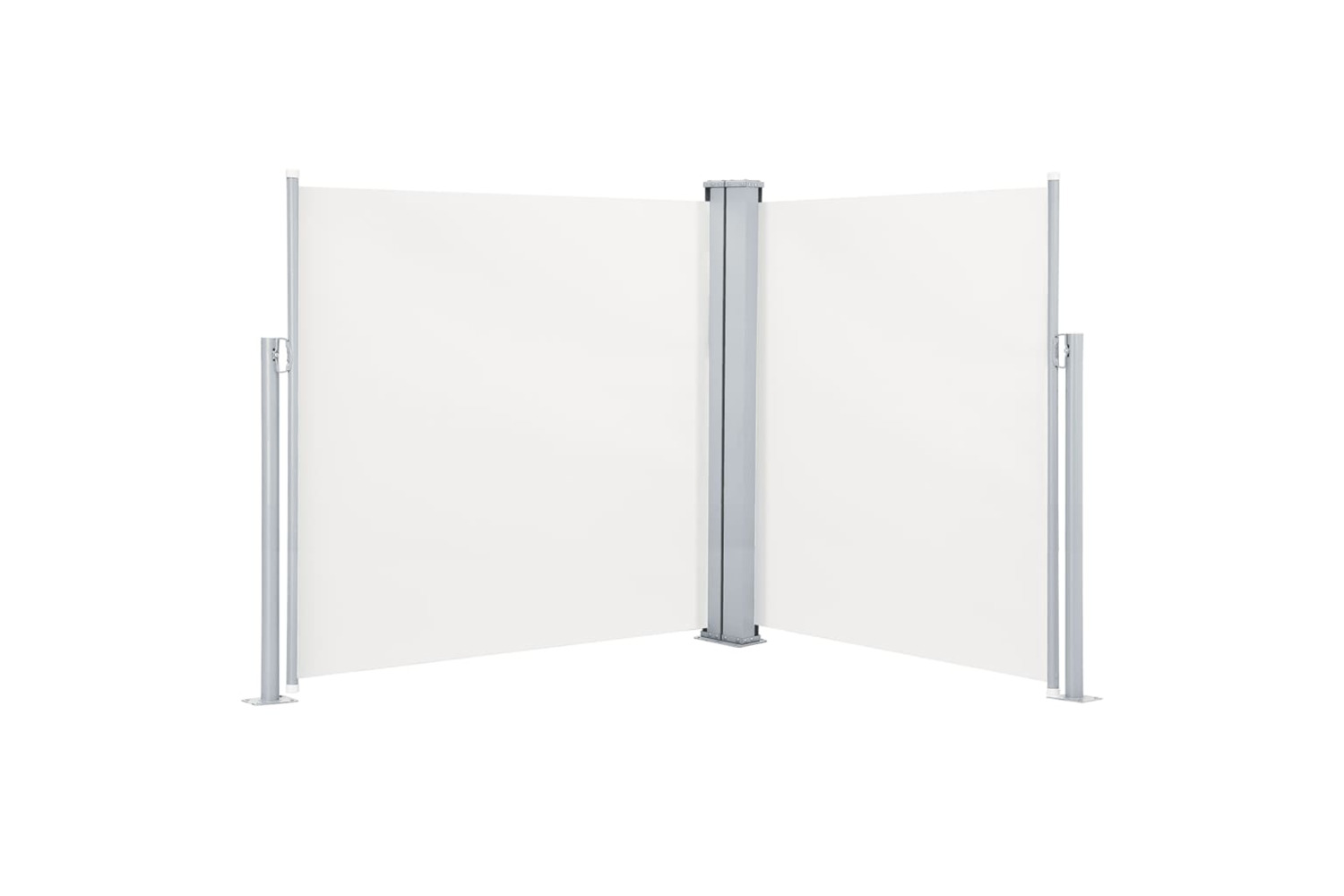 vidaXL 317989 Retractable Side Awning Cream 140x600cm