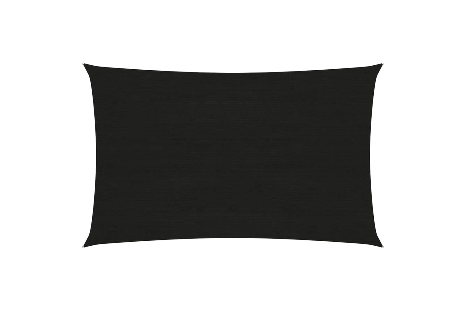 vidaXL 311739 Sunshade Sail 160 G/m² Black 4x6 M Hdpe