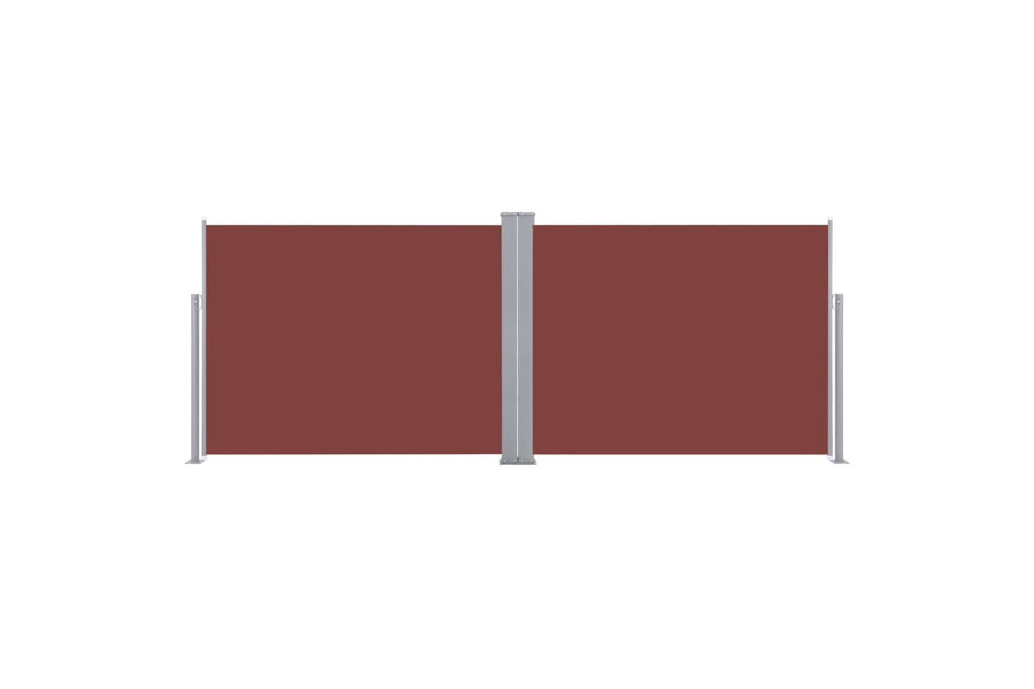 vidaXL 48487 Retractable Side Awning Brown 140x1000cm