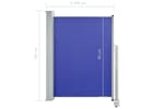 Vidaxl 48341 Patio Retractable Side Awning 100x300 Cm Blue