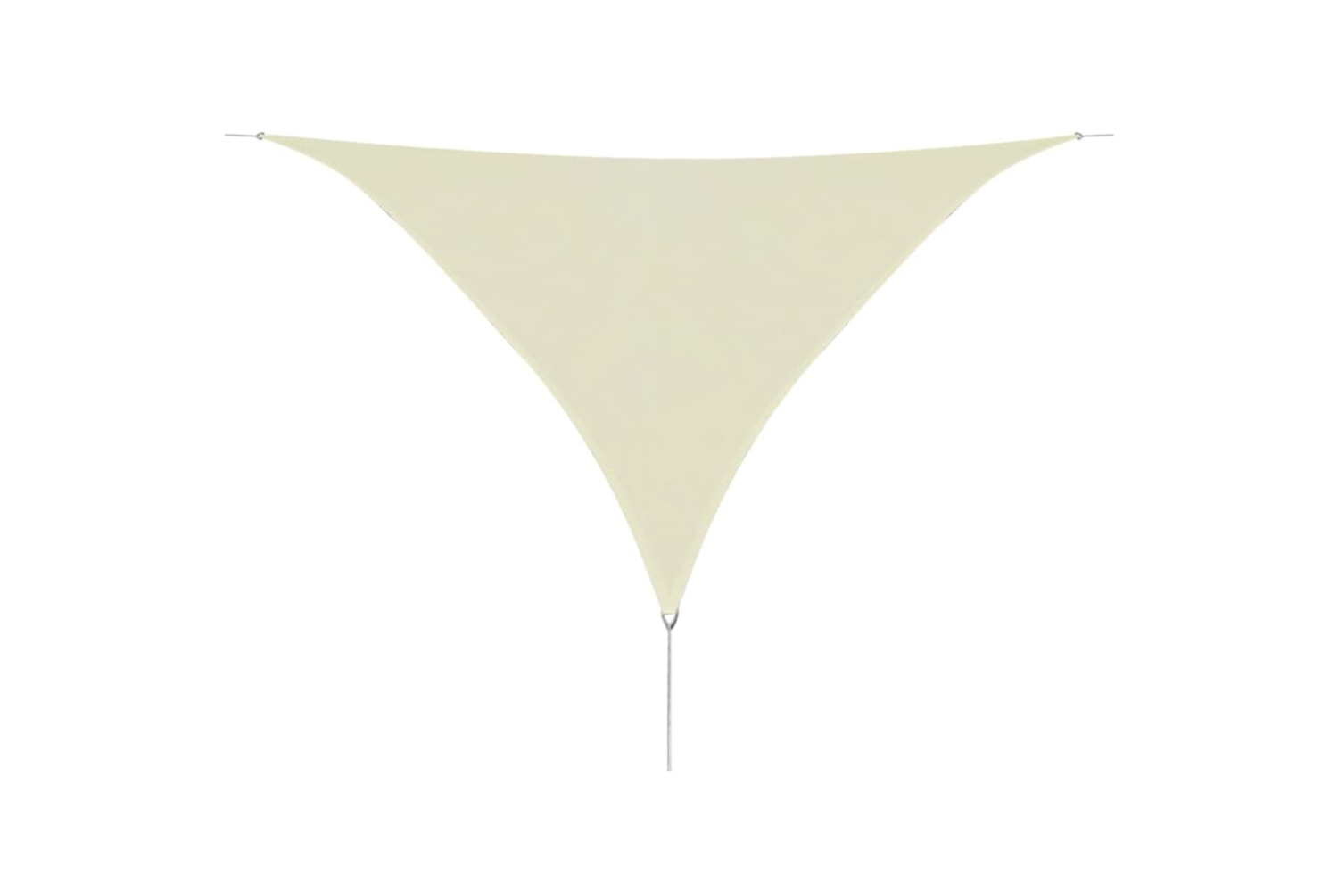 vidaXL 42291 Sunshade Sail Hdpe Triangular 5x5x5 M Cream
